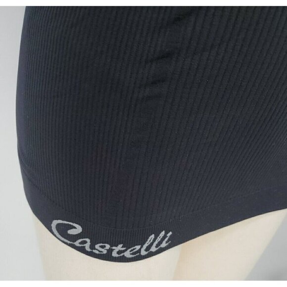 Castelli Cycling ? Shirt Womens L / XL  Black Tee Fitted Ribbed Stretch Top - Picture 13 of 16